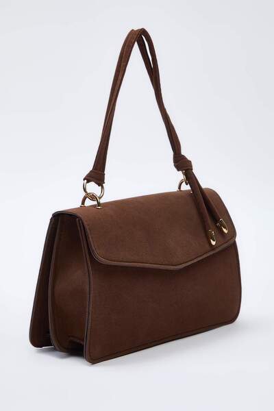 TRENDYOL SHOES Braune Wildledertasche TAKSS25OC00007