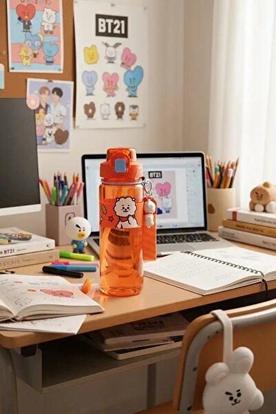 Miniso BT21 Lisanslı Plastik Şişe (800mL) - RJ