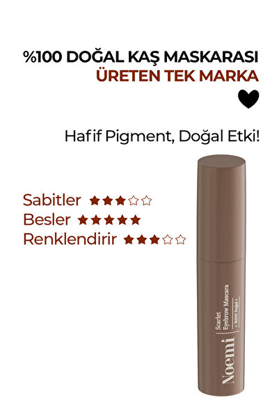 Noemi %100 Doğal Kaş Maskarası / Eyebrow Mascara - 01 Scarlet Bakır /kızıl