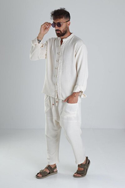 COCOPELLI Design Beige Muslin Shalwar Suit