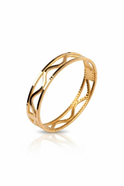 Çgk Çiğdem Gürel Kuyumculuk 22 Ayar Altın Ajda Zikzaklı Bilezik