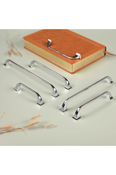 KOÇSAN Mâner Roma Cromat 192 Mm Mâner Sertar Dulap Mobilier Bucătărie Country Lux