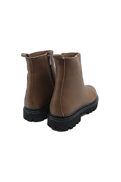 Gusse Kadın Ceviz Hakiki Deri Bot