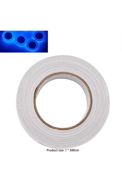 Choice 1 قطعة زرقاء 1 × 300 سم أشرطة مضيئة مقاومة للماء أشرطة تحذير ذاتية الل...