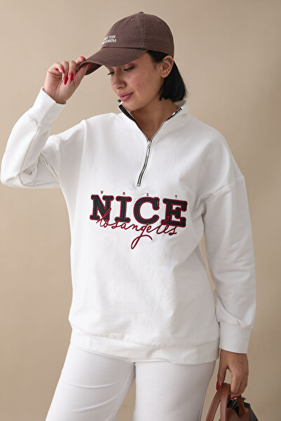 InStyle Ніцца Письмовий Білий Комплект з Застібкою-блискавкою