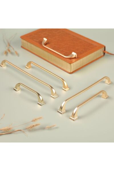 KOÇSAN Mâner Roma Mat Aur 96 Mm Mobilier Bucătărie Country De Lux Mâner Sertar Dulap