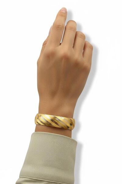 Çgk Çiğdem Gürel Kuyumculuk 20mm Hediyelik Altın Bilezik