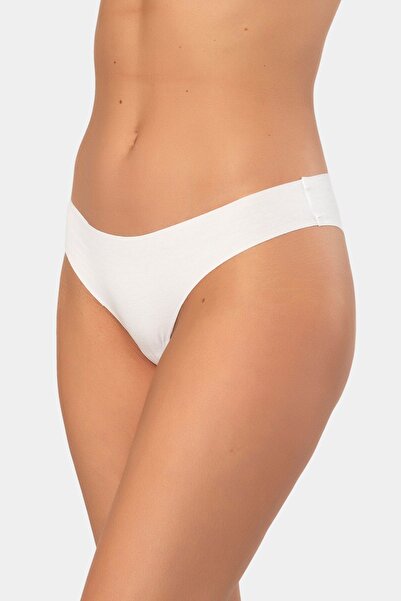 TÜREN Жіночі лазерні бавовняні бразильські трусики 908/Білі