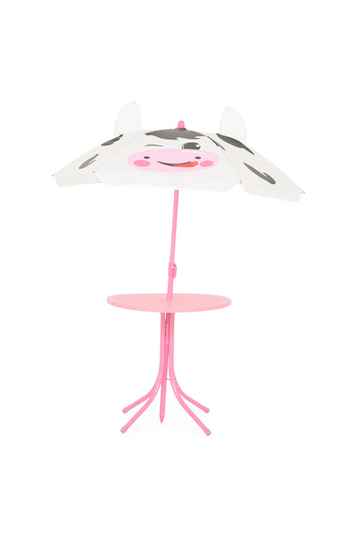 Maison Mex Garden/terrace furniture set, 2 chairs, table and children's umbrella, Maison Mex, Pink