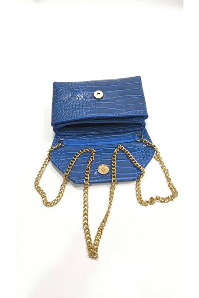 bahwar Kadın Kroko Desenli Zincir Askılı Omuz Ve El Çantası