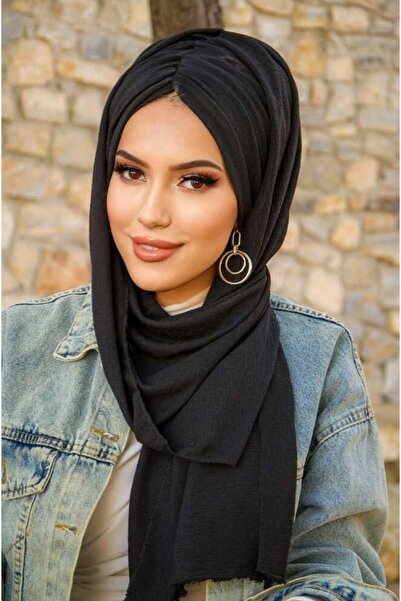 Aişe tesettür Μαύρο μοντέλο πεταλούδας με κορδόνι με κορδόνι