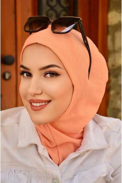 Aişe tesettür Somon Crinkle Relax Bone