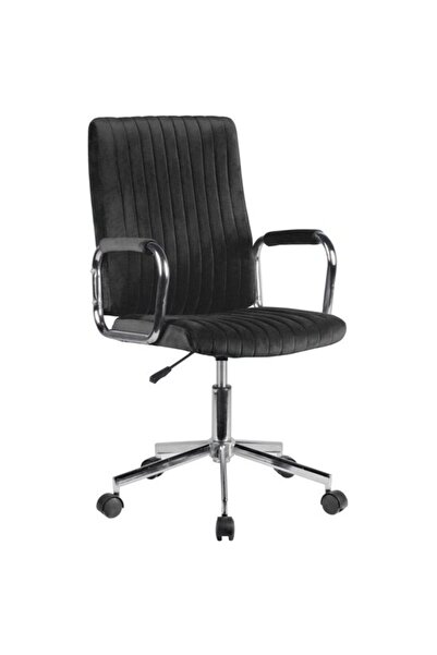 akord Scaun de birou, Akord, pivotant, funcție de înclinare, catifea, negru, ...
