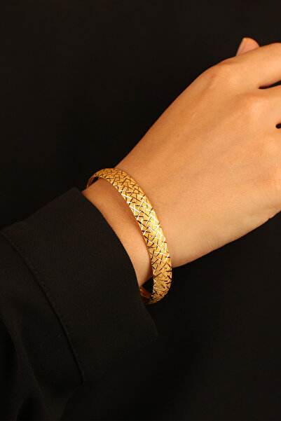 Çgk Çiğdem Gürel Kuyumculuk ÇGK 14K Cam Kırığı Model Hediyelik Altın Bilezik ...