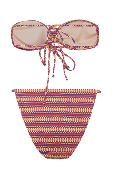 AQUELLA Patterned Strapless Bikini