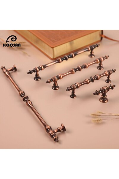 KOÇSAN Crescent Antique Cupru 128 Mm Mâner Mobilier Bucătărie Country de Lux Dulap Sertar Mâner