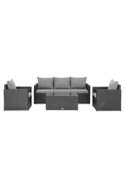 Maison Mex Set mobilier gradina/terasa 2 fotolii, canapea 3 locuri si masuta,...