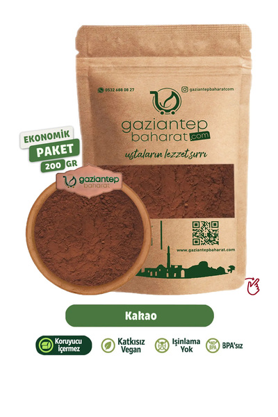Gaziantep Baharat Kakao Tozu 200 gr – Yoğun Aromalı
