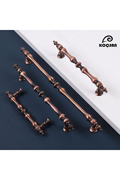KOÇSAN Crescent Antique Copper 96 mm Handle Luxury Country Kitchen Furniture Cabinet Drawer Handle
