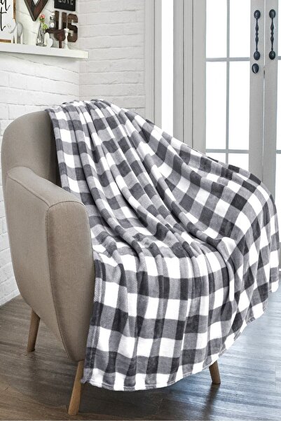 Erko Dört Mevsim بطانية مزدوجة منقوشة من سكوتش |   غطاء التلفزيون |   شال |   غطاء كرسي 200×240 سم ناعم ودافئ