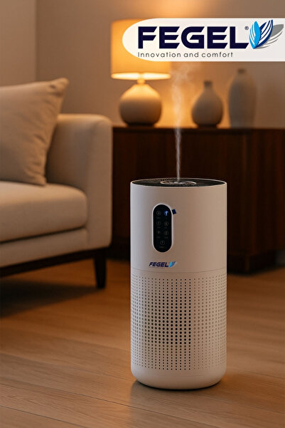 Fegel FG-M03N Akıllı Hava Temizleyici – 3’lü Filtre,HEPA-KARBON-AROMA TERAPİ ve WiFi(Tuya) Kontrollü