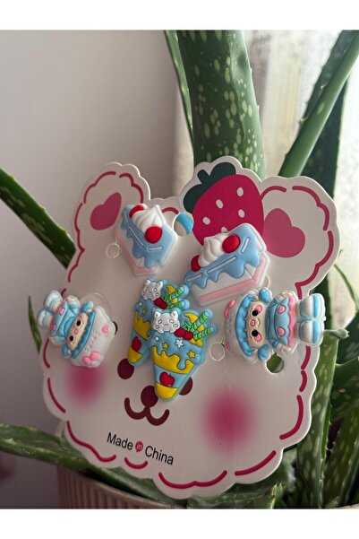 HURİSÖNMEZ Set of 6 Girls' Figured Buckles