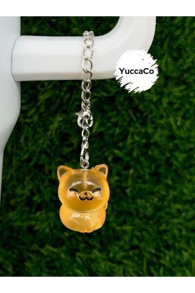 YuccaCo Accessorize Your Life Glow-In-The-Dark Cat Thermos Ornament/Cat Therm...