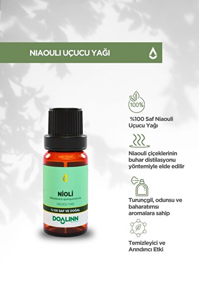 Doalinn Niaouli Uçucu Yağı (Melaleuca quinquenervia) 10 ml.