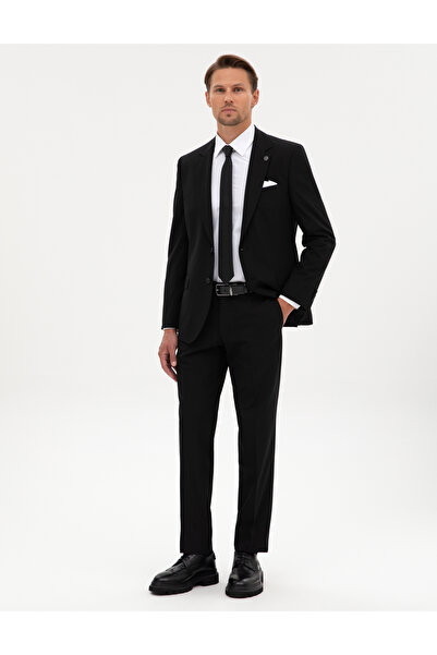 Pierre Cardin Siyah Slim Fit Takım Elbise 50317643-VR046