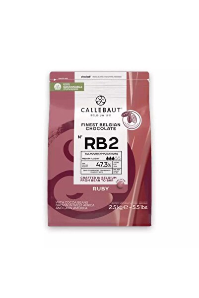 Callebaut Ruby RB2 Pembe Yakut Çikolata Drop 2.5 KG