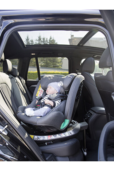 ADAMEX Scaun auto isofix 4 in 1 Trip R129 i-Size, rotativ, 40-150 cm sau 0-12 ani, Gri