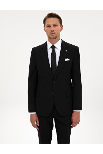 Pierre Cardin Siyah Slim Fit Takım Elbise 50317643-VR046
