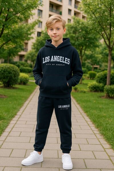 MAXI DRY Set dublu cu glugă și buzunar cangur 9-16 ani