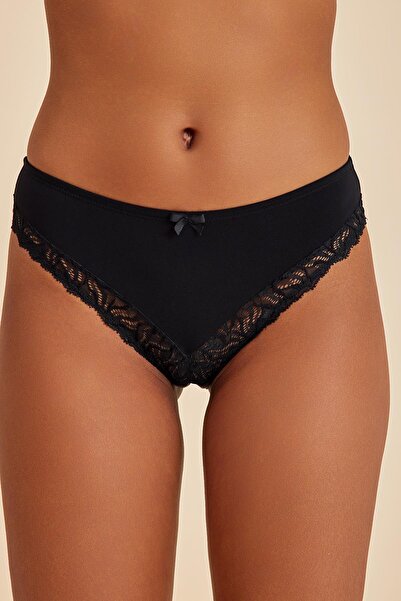 Amarelle Chiloți Luna din dantelă neagră