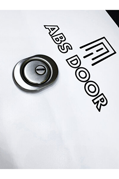 abs door ÇELİK KAPI ROZETİ MAT GÜMÜŞ