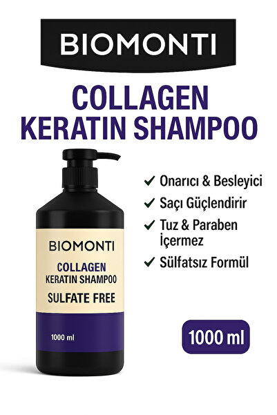 BİOMONTİ Collagen Keratin Şampuan 1000ml