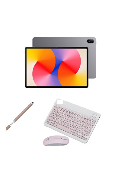 Huawei Matepad Se 11" 6gb 128gb Gri TABLET+GOLD KALEM+PEMBE KLAVYE VE MOUSE SET+PEMBE KILIF