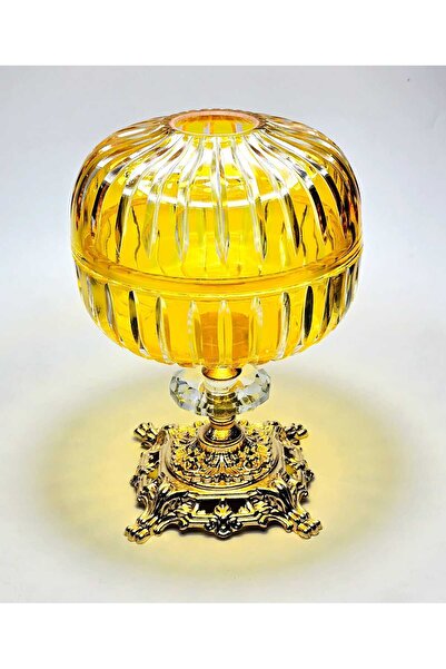 Kristal Market Handmade Cut Crystal Vertical Pattern Decorative Presentation Holder Indoor Napkin Holder