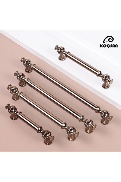 KOÇSAN Ebrar Bronze 128 مم مقبض أثاث المطبخ الريفي الفاخر مقبض درج الخزانة