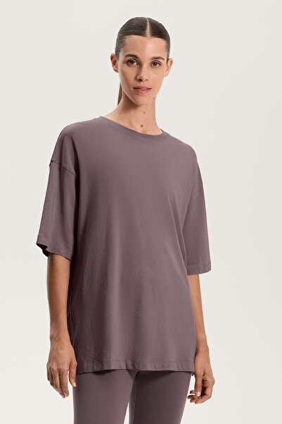 Oysho Short sleeve cotton blend T-shirt