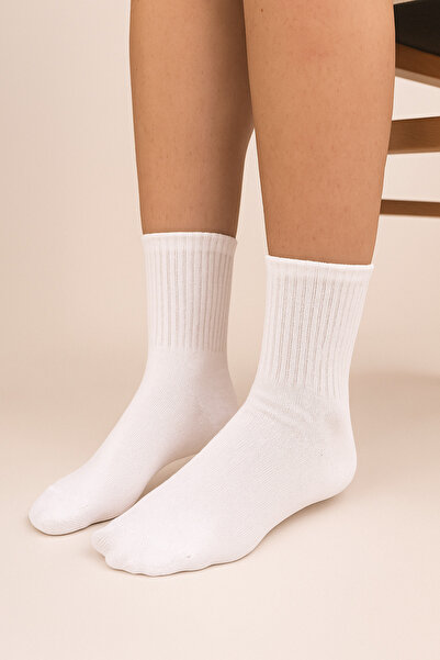 shefox 6 чифта дамски икономични памучни чорапи с ликра до средата на прасеца