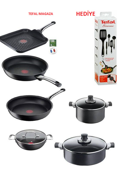 TEFAL Titanyum 6X Excellence İndüksiyon Tabanlı SET 14 PARÇA