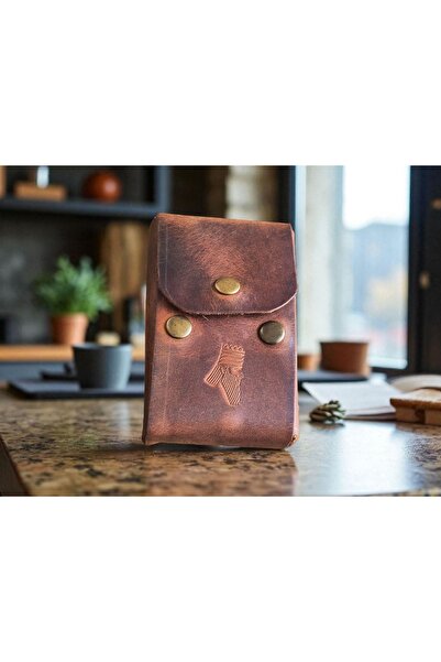 sumerianwallet Deri Sigaralık Crazy Deri Tarçın (ANAHTARLIK HEDİYE)
