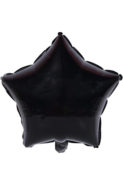 Parti dolabı 45cm Yıldız Folyo Balon Siyah 18inç Helyumla Uçan Doğum Günü Parti Star