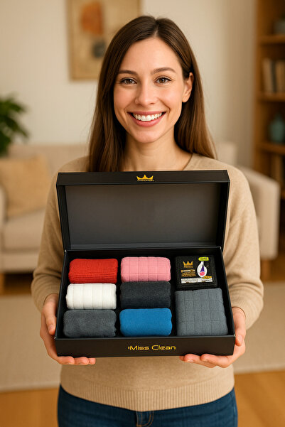 MissClean 7-Piece Microfiber Cleaning Cloth Set – for Every Surface, from Glass to Built-In Appliances, with Miss Clean Quality