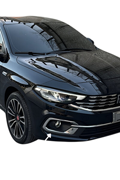 ACK Dizayn FİAT EGEA SEDAN 2020+ MAKYAJLI KASA SİS ÇERÇEVESİ A A+ PASLANMAZ ÇELİK 2PCS Uyumlu