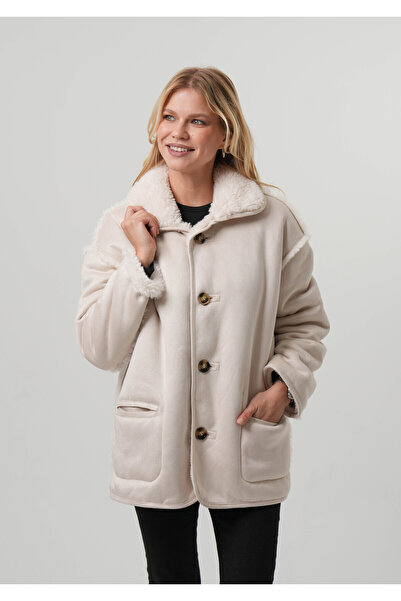 PIQUE Women's Coat Plush Lined Women's Suede Coat