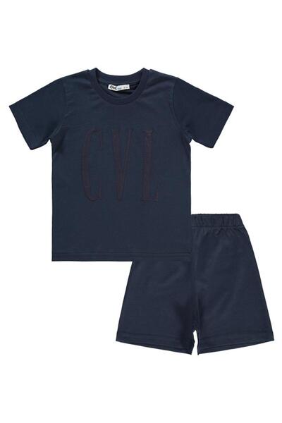 Civil Boys Set CVL cu imprimeu pentru copii de 2-5 ani - Albastru marin