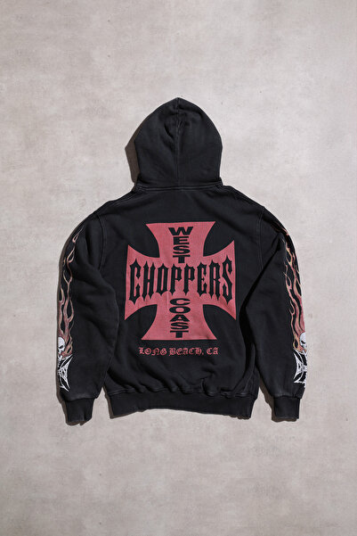 Overdrive سويت شيرت بغطاء للرأس من Choppers For Life