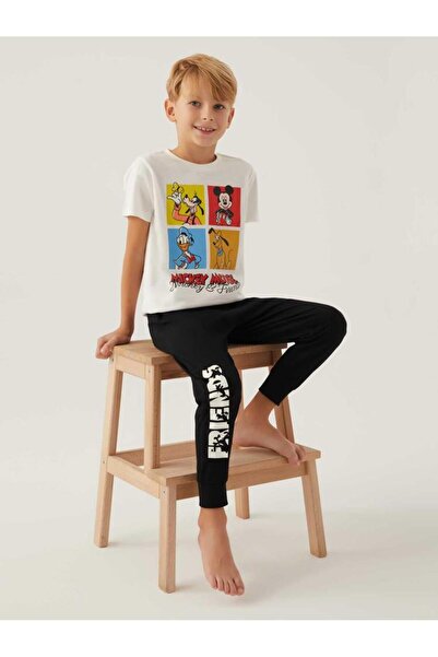 Mickey Mouse Roly Poly Boys' Two-Piece Set for Ages 3-8 - Beige 7-8 Years